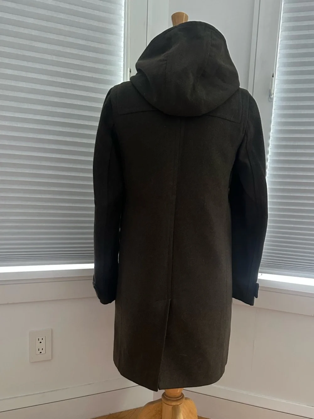 J. Crew Olive Wool Coat - Picture 3 of 5